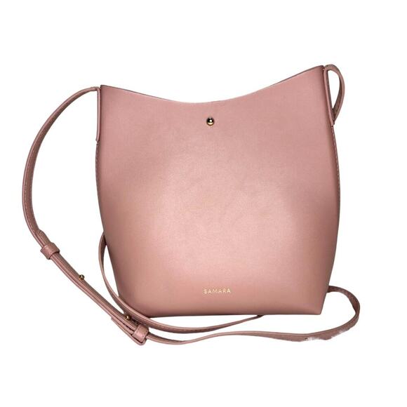 Samara Medium Crossbody Shoulder Bag in Peony | Cruelty Free | Vegan Leather - Picture 2 of 9